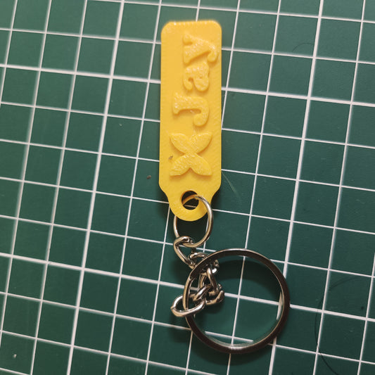 Customized Name Tag / Keychain with Name and Logo