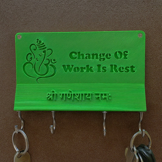 Keys Holder with Lord Ganesh Picture