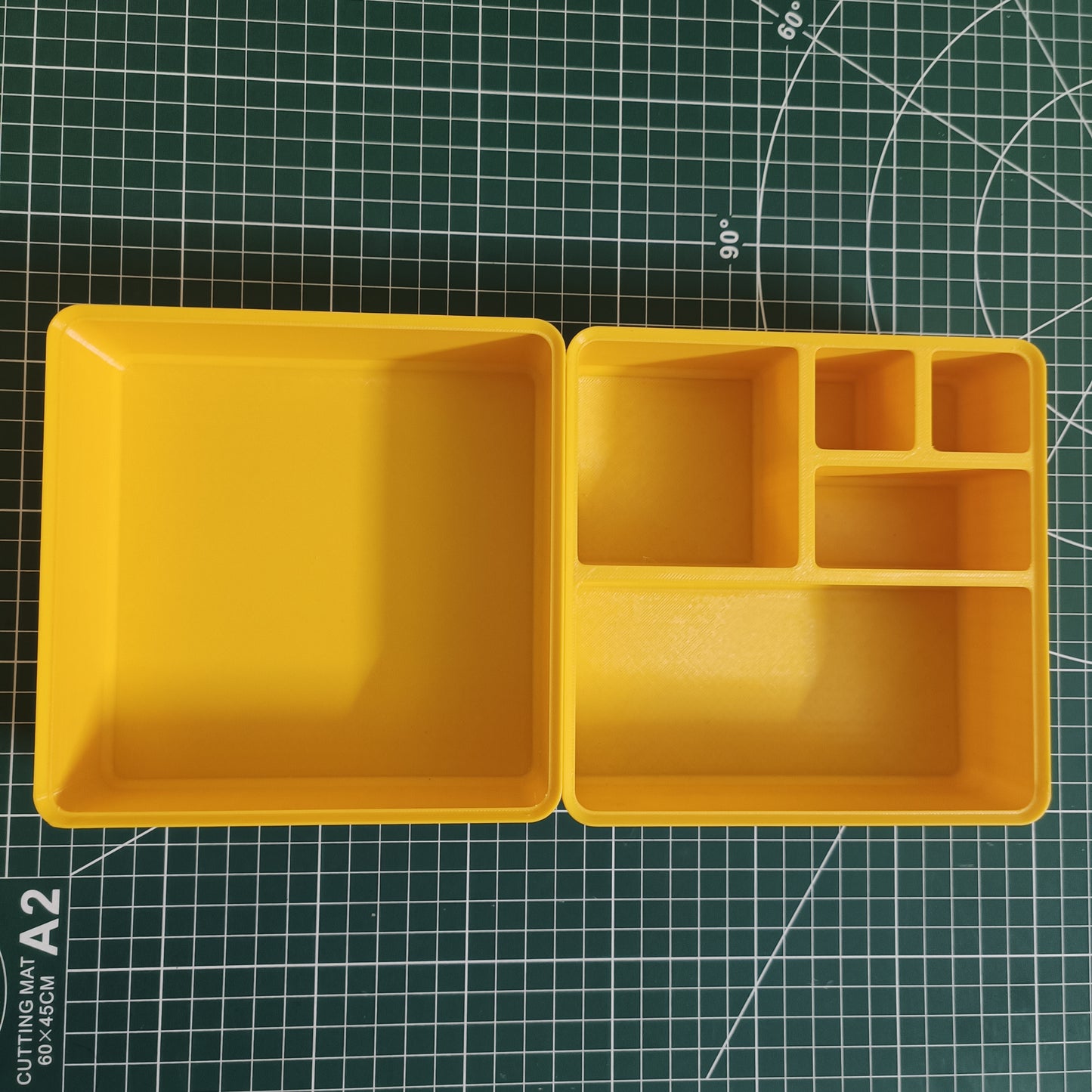 Set of 2 Stackable Boxes 150x150x50mm - Modular Organiser Set