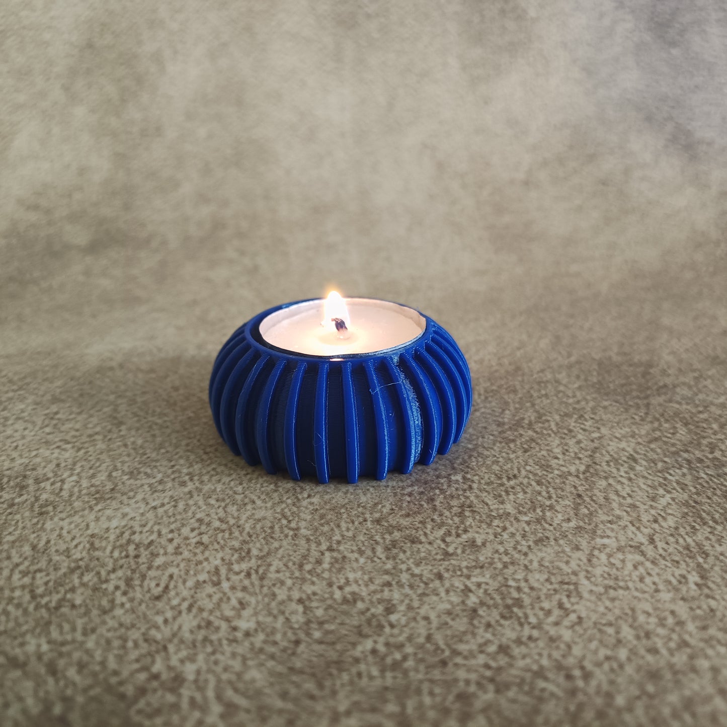 Tea Light Candle Holder for Home Decor | Small Tabletop Candle Stand | Minimal Desk Decor Accent