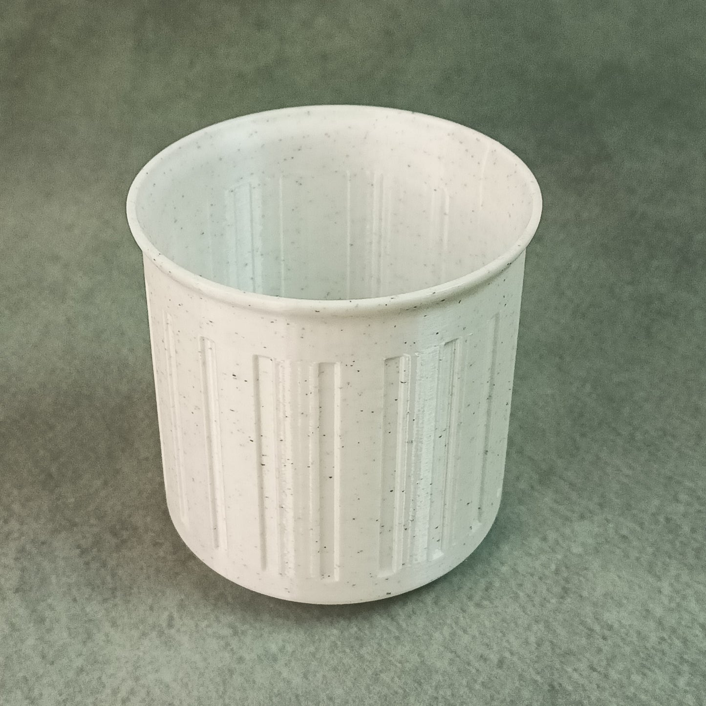 Vertical Groove Cylindrical Flower Pot – Modern Textured Planter for Home & Office Decor