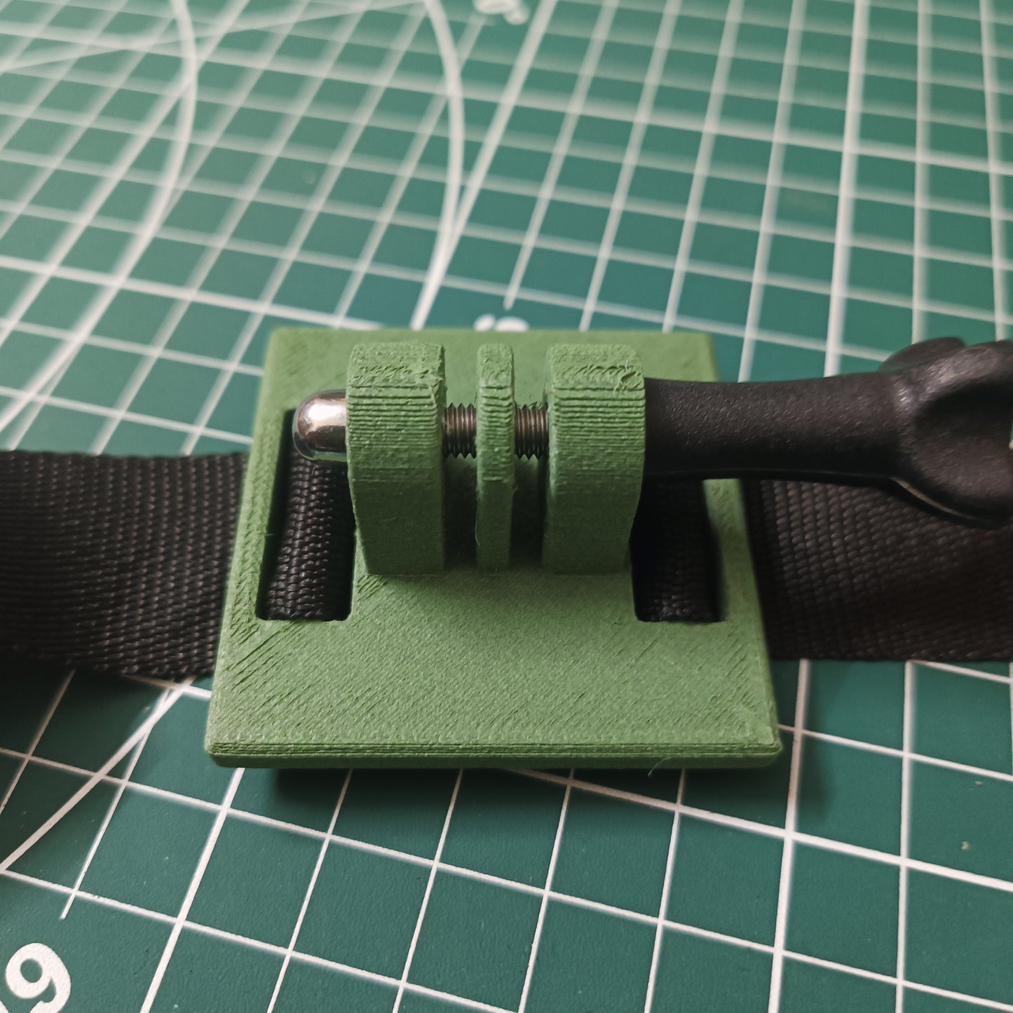 Backpack Strap Mount for Action Cameras – Adjustable Buckle with Strap and Bolt