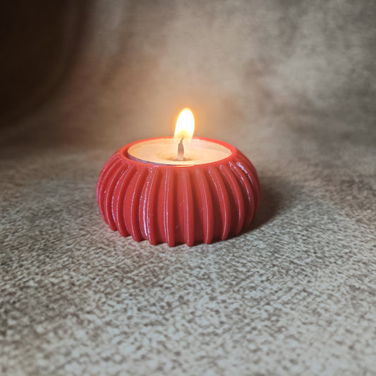 Tea Light Candle Holder for Home Decor | Small Tabletop Candle Stand | Minimal Desk Decor Accent