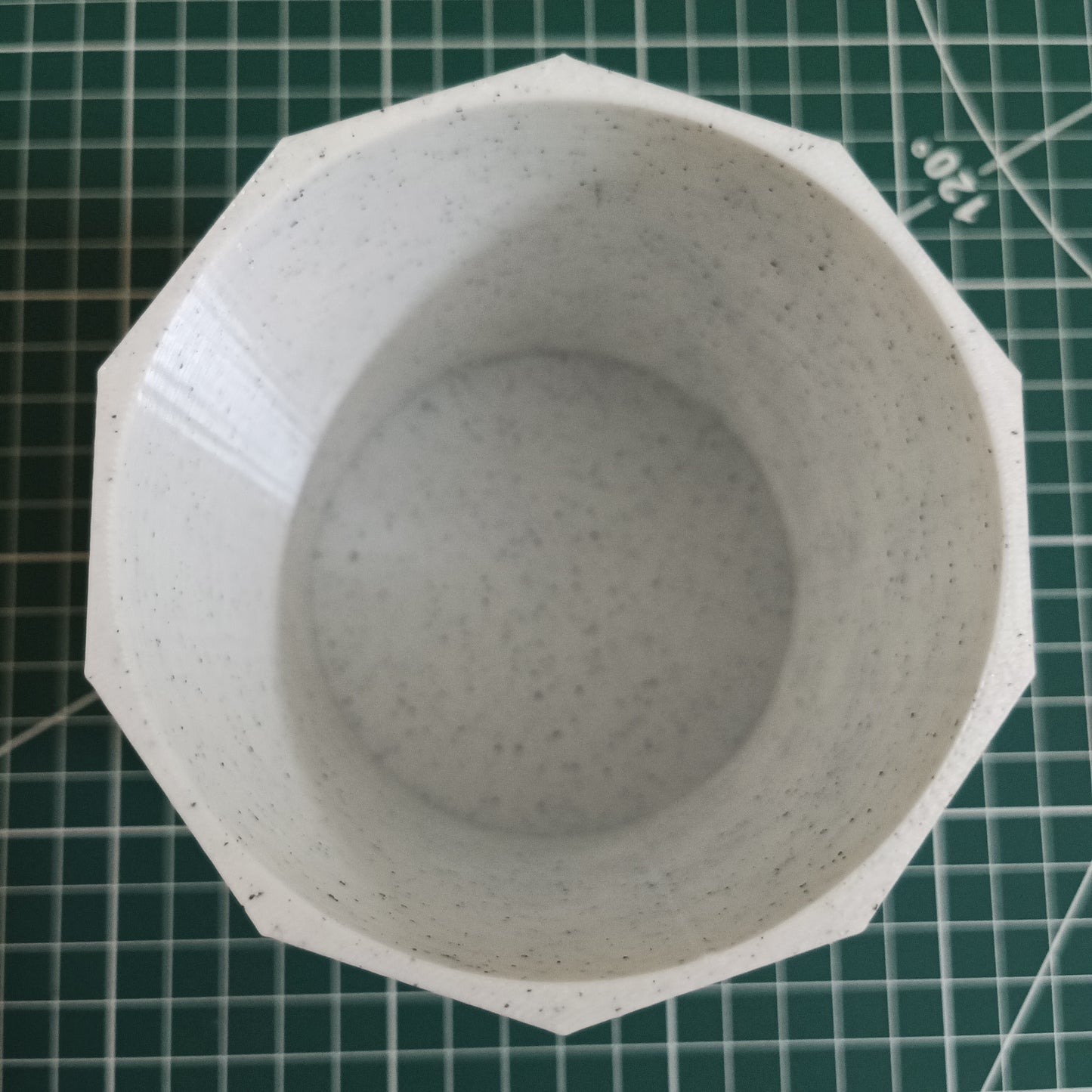 Stacked Geometric Flower Pot – Faceted Modern Design Pot