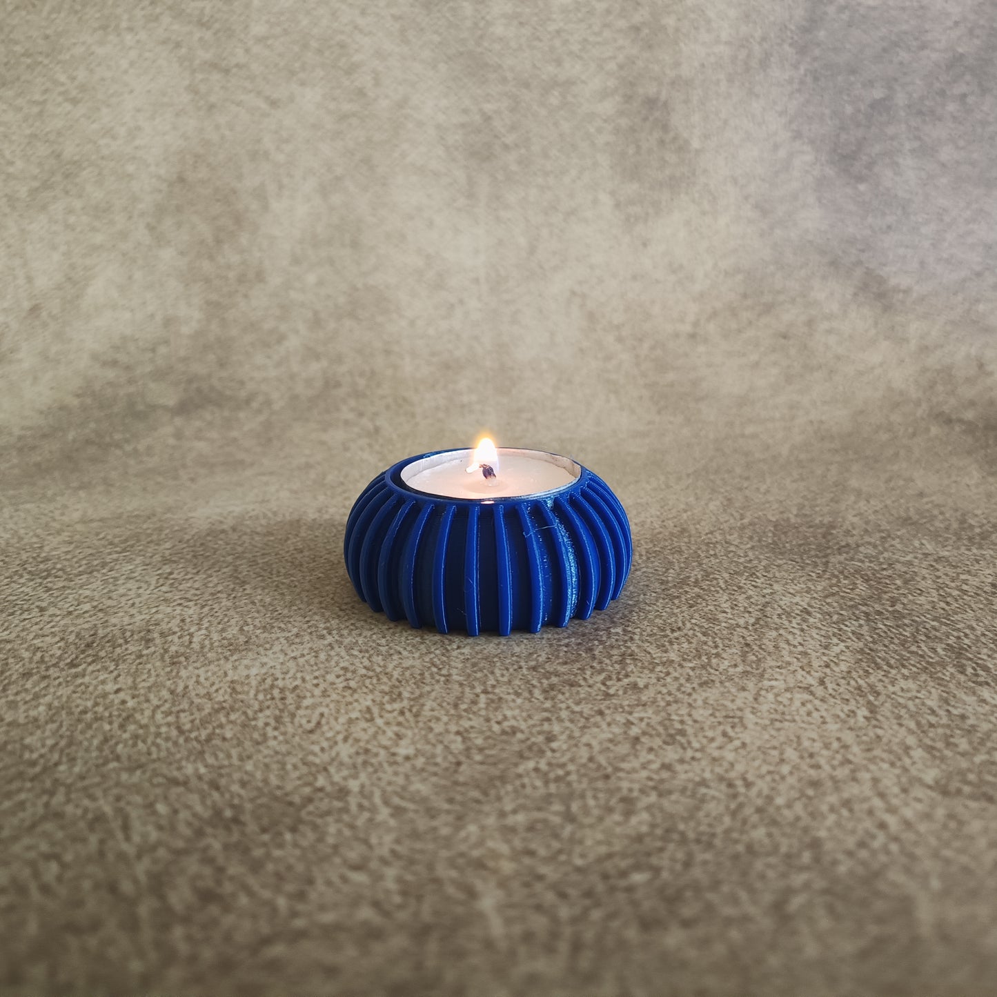 Tea Light Candle Holder for Home Decor | Small Tabletop Candle Stand | Minimal Desk Decor Accent