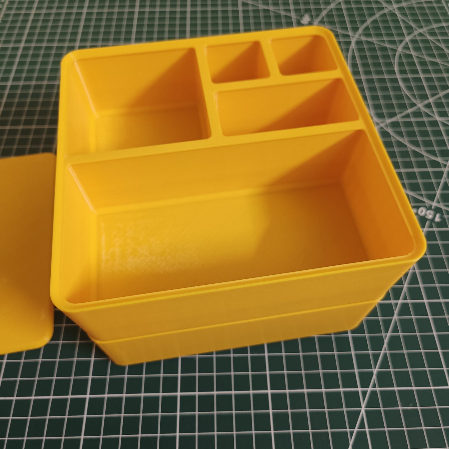 Set of 2 Stackable Boxes 150x150x50mm - Modular Organiser Set