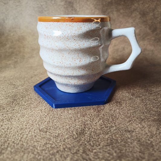 Hexagonal Plastic Glass Coaster Cover – Durable & Stylish for Home, Café & Outdoor Use