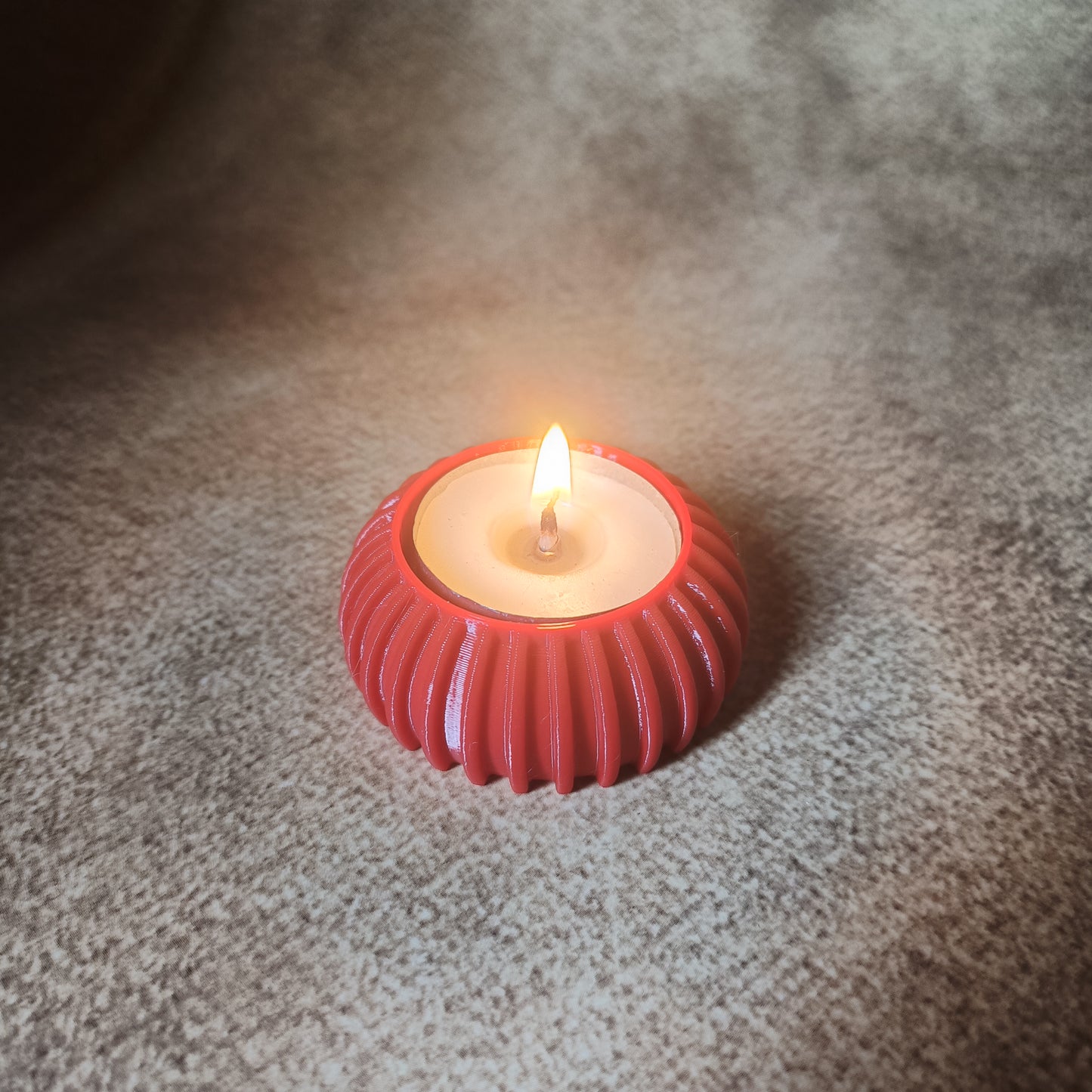 Tea Light Candle Holder for Home Decor | Small Tabletop Candle Stand | Minimal Desk Decor Accent