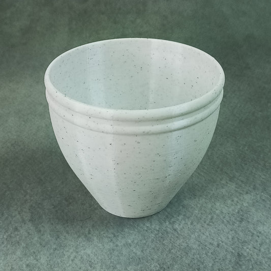 Elegant Double-Rim Tapered Flower Pot – Smooth Minimal Design for Modern Spaces